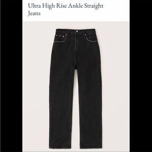 NWT Abercrombie and Fitch Ankle Straight Ultra High Rise (short)